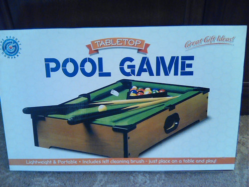 Wooden table top pool - set, by
