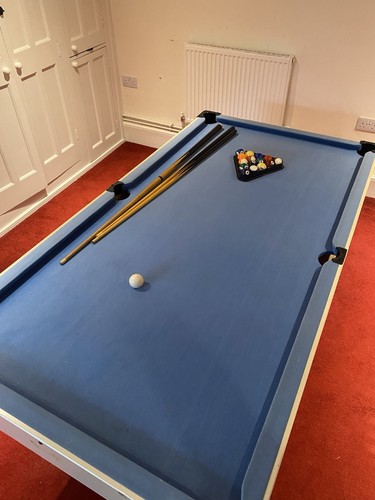 Table top pool blue - top,