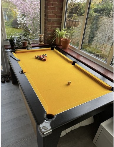 6ft pool table black - table, wood