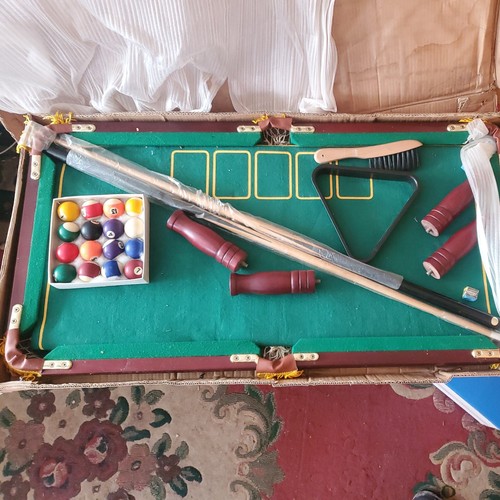 Pool table small boxed never - table,