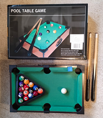 Tabletop mini pool table set - tabletop,