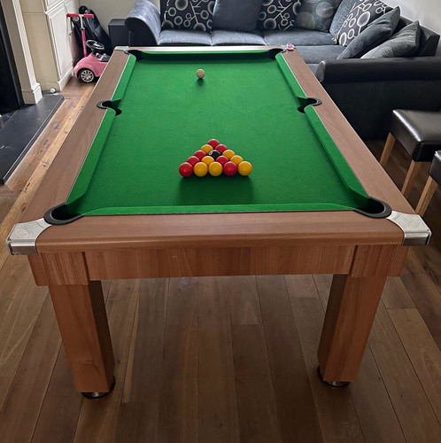 Slate pool dining table