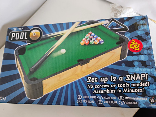 Tabletop mini pool table - tabletop,