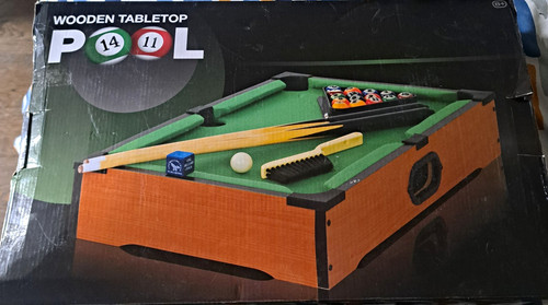 Tabletop wooden mini pool - tabletop,