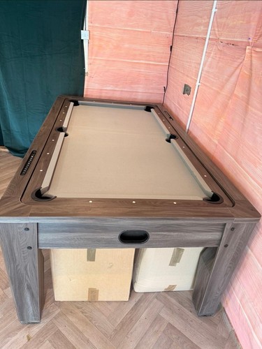 Grey multi game table - 3-in-1,